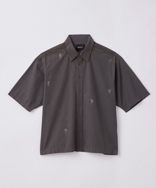 GRANCY（グランシー）の「【GRANCY】Dirty Short-sleeved Shirt / ダーティ半袖シャツ（シャツ/ブラウス・メンズ・ブラック/ホワイト・S/M/L）」の20枚目の写真