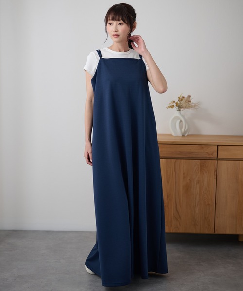 DAYRA(デイラ)の「ダブル ストラップ バックスリット キャミソール ワンピース(ワンピース・レディース・ブラック/ダークグレー/ネイビー・FREE)」の20枚目の写真