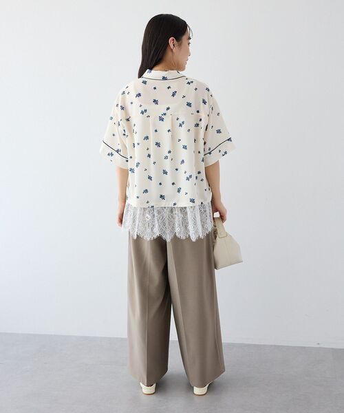 CRAFT STANDARD BOUTIQUE(クラフトスタンダードブティック)の「レイヤードレースロングキャミ(キャミソール・レディース・ホワイト/ブラック・FREE)」の12枚目の写真
