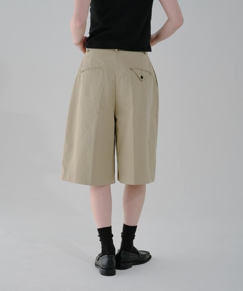 lit(リット)の「Tab Twill Half Pants(チノパンツ・レディース・ブラック/ネイビー/ベージュ・FREE)」の9枚目の写真