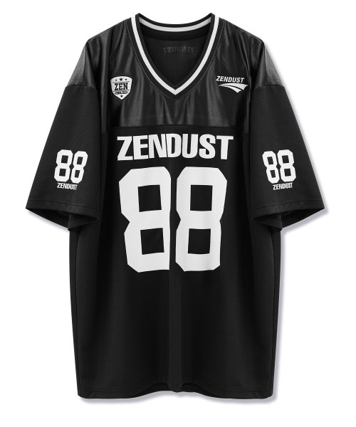 ZENDUST(ジェンダスト)の「Chrome Play Football Jersey T-shirt BLACK(Tシャツ/カットソー・レディース・ブラック・MEDIUM/LARGE)」の5枚目の写真