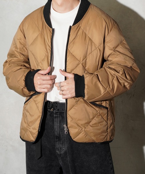 TOWNCRAFT(タウンクラフト)の「TOWNCRAFT / タウンクラフト 700FP Premium Quilted Light Down Jacket Water-Repellent キルティング ライト ダウンジャケット 撥水(ダウンジャケット/コート・メンズ・ブラック/ブラウン/オリーブ・MEDIUM/LARGE)」の10枚目の写真