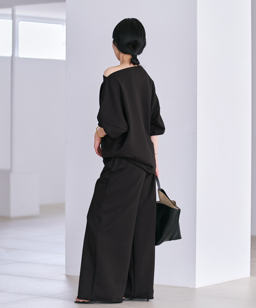plage(プラージュ)の「nuance sweat パンツ(スウェットパンツ・レディース・チャコールグレー/ベージュ・38/36)」の22枚目の写真