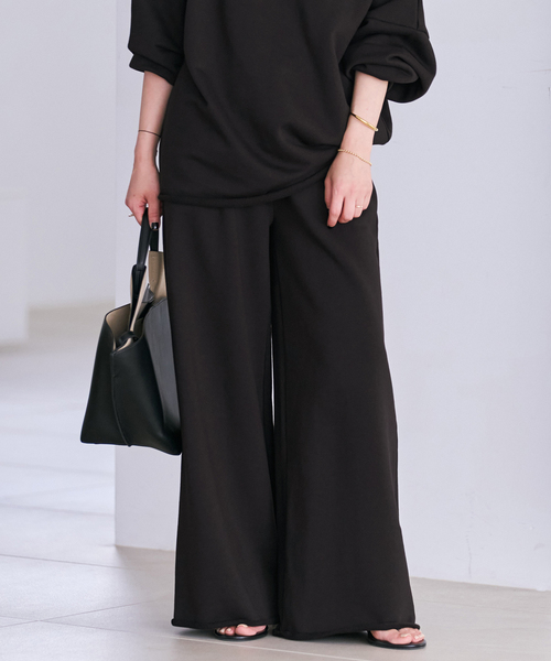 plage(プラージュ)の「nuance sweat パンツ(スウェットパンツ・レディース・チャコールグレー/ベージュ・38/36)」の19枚目の写真