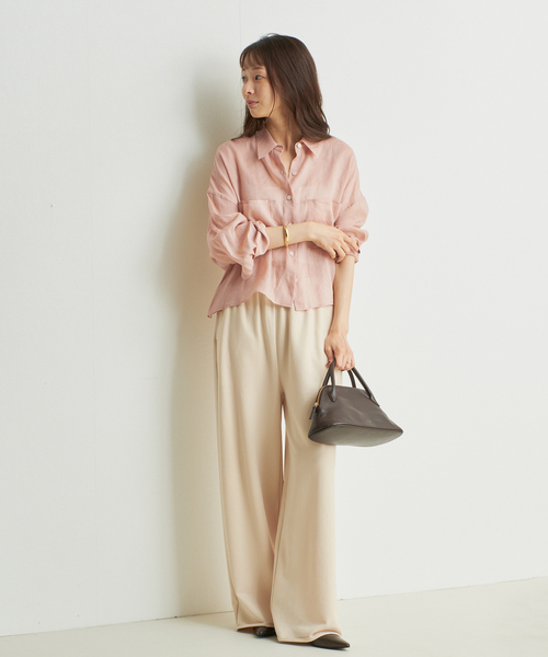 plage(プラージュ)の「nuance sweat パンツ(スウェットパンツ・レディース・チャコールグレー/ベージュ・38/36)」の10枚目の写真