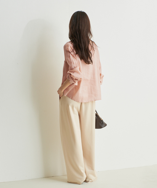 plage(プラージュ)の「nuance sweat パンツ(スウェットパンツ・レディース・チャコールグレー/ベージュ・38/36)」の8枚目の写真