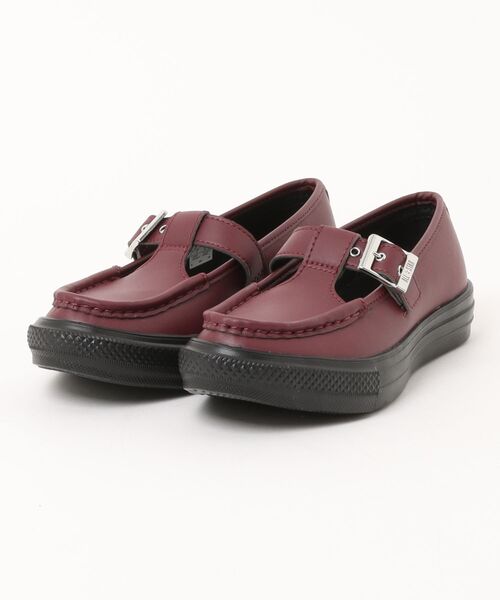 CONVERSE(コンバース)の「【CONVERSE】コンバース ALL STAR LIGHT T-STRAP SY OX(オールスター ライト Tストラップ SY OX)(スニーカー・レディース・バーガンディー/ブラック・4/5/4.5/5.5/6.5)」の2枚目の写真