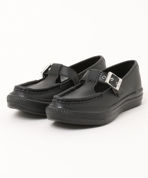 CONVERSE(コンバース)の「【CONVERSE】コンバース ALL STAR LIGHT T-STRAP SY OX(オールスター ライト Tストラップ SY OX)(スニーカー・レディース・バーガンディー/ブラック・4/5/4.5/5.5/6.5)」の1枚目の写真
