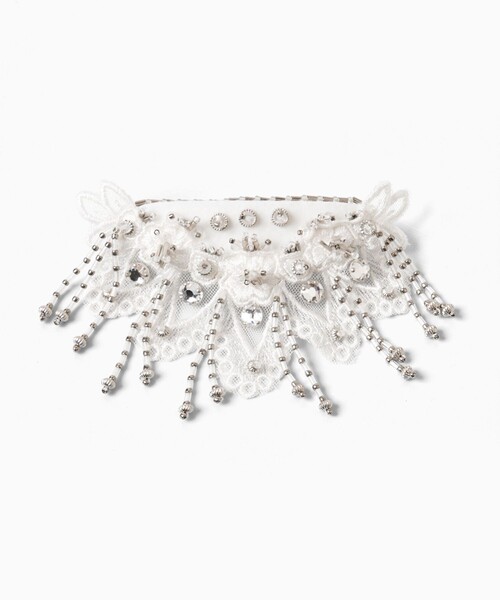 tanakadaisuke(タナカダイスケ)の「【tanakadaisuke/タナカダイスケ】Snow bijou barrette right/バレッタ/右用(バレッタ/ヘアクリップ・レディース・ホワイト・FREE)」の18枚目の写真
