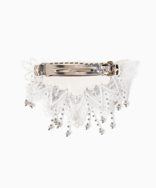 tanakadaisuke(タナカダイスケ)の「【tanakadaisuke/タナカダイスケ】Snow bijou barrette right(バレッタ/ヘアクリップ・レディース・ホワイト・FREE)」の5枚目の写真