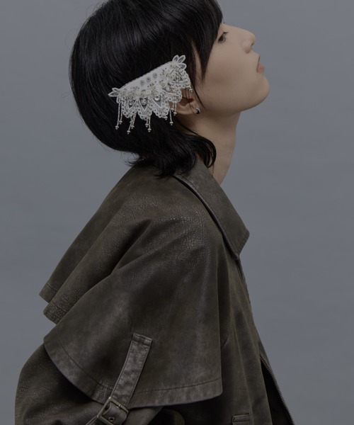 tanakadaisuke(タナカダイスケ)の「【tanakadaisuke/タナカダイスケ】Snow bijou barrette right(バレッタ/ヘアクリップ・レディース・ホワイト・FREE)」の14枚目の写真