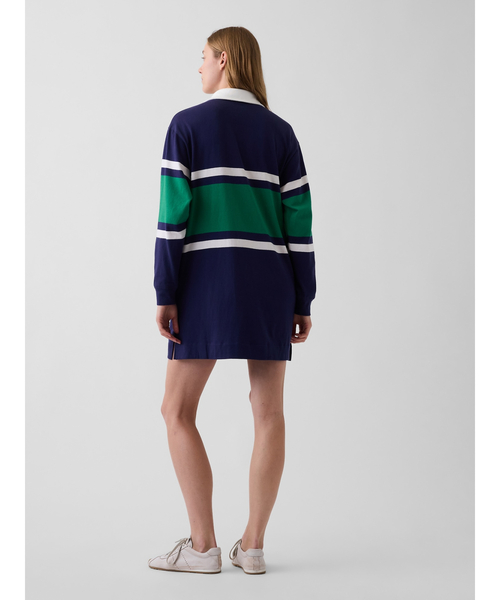 GAP(ギャップ)の「リラックスフィット GAPロゴ ラグビーミニワンピース(ワンピース・レディース・マルチ/レッド・S/XS/M/XXS/L)」の3枚目の写真