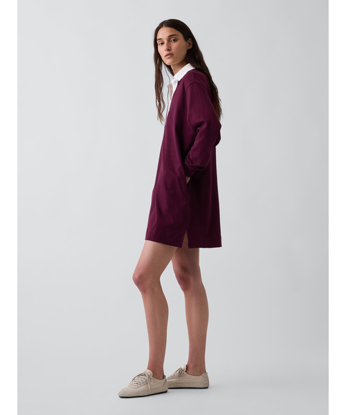 GAP(ギャップ)の「リラックスフィット GAPロゴ ラグビーミニワンピース(ワンピース・レディース・マルチ/レッド・S/XS/M/XXS/L)」の4枚目の写真