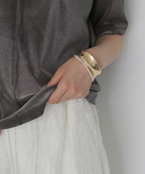 cheriella（シェリエラ）の「【cheriella】パールメタルデザインブレスレット　PEARL METAL DESIGN BRACELET（ブレスレット・レディース・シルバー・FREE）」の7枚目の写真
