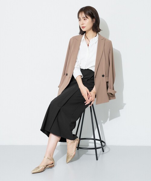 INDIVI(インディヴィ)の「【高ストレッチ/撥水/接触冷感】リラックス ナロースカート(スカート・レディース・ブラック・05/40/13/15 /36/38)」の11枚目の写真