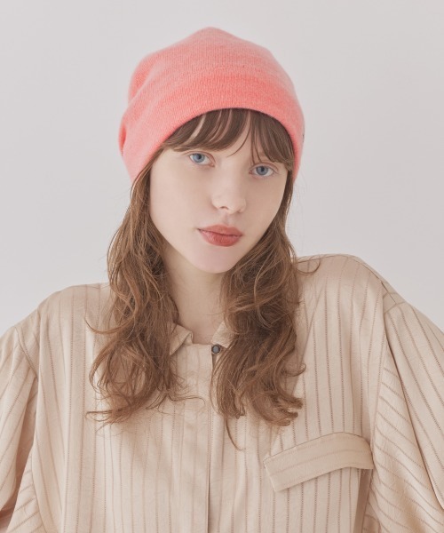 Chapeau d' O(シャポードオー)の「Chapeau d' O Ca Tuck Beanie / シャポードオー(ニットキャップ/ビーニー・レディース・グレー/ブラック/ホワイト/ピンク・FREE)」の19枚目の写真
