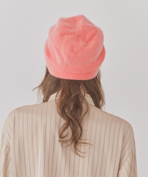 Chapeau d' O(シャポードオー)の「Chapeau d' O Ca Tuck Beanie / シャポードオー(ニットキャップ/ビーニー・レディース・グレー/ブラック/ホワイト/ピンク・FREE)」の21枚目の写真