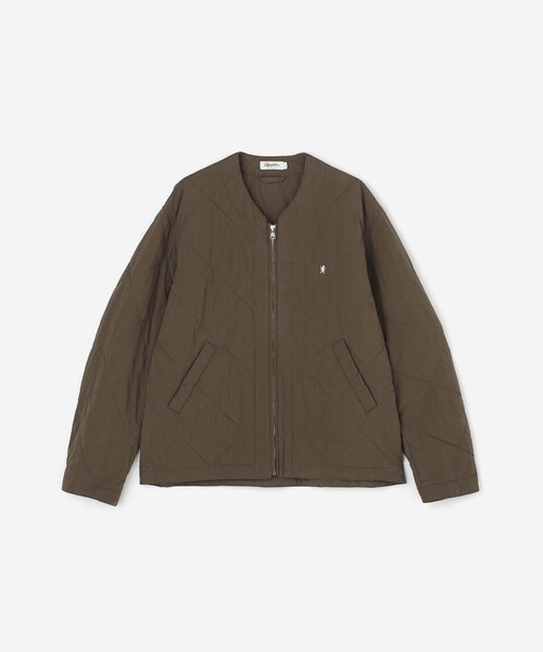 GYMPHLEX(ジムフレックス)の「Gymphlex | コットンナイロン ノーカラーキルティングジャケット MEN(ノーカラージャケット・メンズ・ブラウン/ブラック/グレー・M/L)」の13枚目の写真