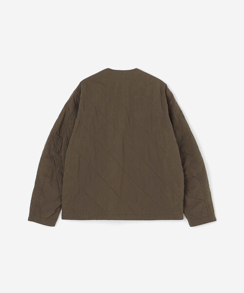 GYMPHLEX(ジムフレックス)の「Gymphlex | コットンナイロン ノーカラーキルティングジャケット MEN(ノーカラージャケット・メンズ・ブラウン/ブラック/グレー・M/L)」の14枚目の写真