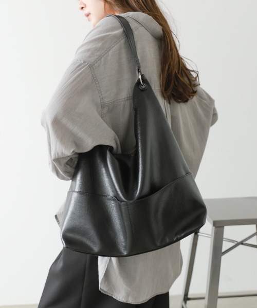 Bab(バブ)の「フロントポケットトートBAG(トートバッグ・レディース・オフホワイト/ブラウン/ブラック・ONESIZE)」の15枚目の写真