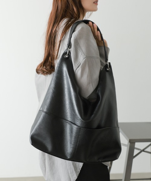 Bab(バブ)の「フロントポケットトートBAG(トートバッグ・レディース・オフホワイト/ブラウン/ブラック・ONESIZE)」の16枚目の写真