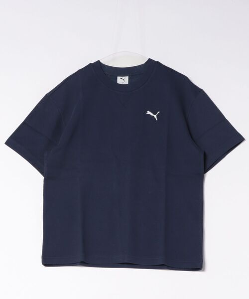 PUMA（プーマ）の「《PUMA》ESS ELEVATED リラックスド マテリアル Tシャツ（Tシャツ/カットソー・メンズ・グリーン系その他/ブラック/グレー系その他/ネイビー・S/M/L/XL/XXL）」の4枚目の写真