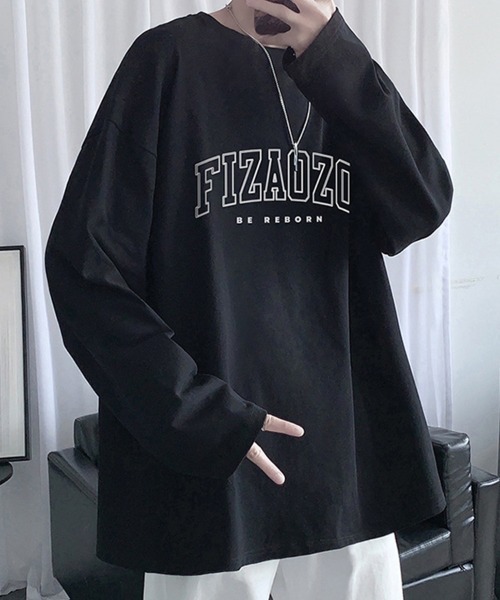 KELVIN（ケルヴァン）の「Vintage College Long Tee ヴィンテージカレッジロンT（Tシャツ/カットソー・メンズ・ホワイト/ブラック・MEDIUM/LARGE）」の6枚目の写真