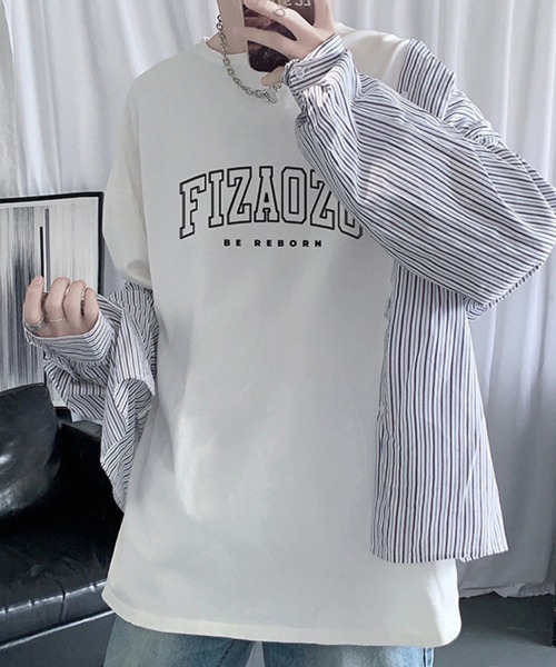 KELVIN（ケルヴァン）の「Vintage College Long Tee ヴィンテージカレッジロンT（Tシャツ/カットソー・メンズ・ホワイト/ブラック・MEDIUM/LARGE）」の9枚目の写真