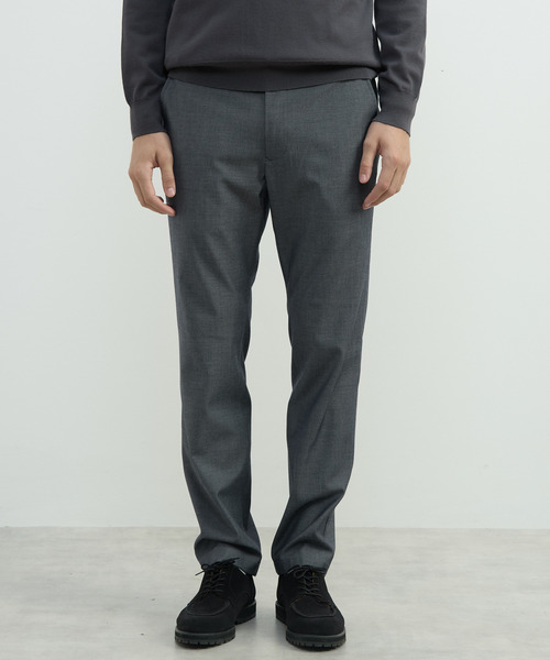 MEN'S MELROSE（メンズメルローズ）の「ハイファンクションツイルトラウザーズ | 4WAYストレッチ / 防シワ / ウォッシャブル（スラックス・メンズ・ブラック/ベージュ/ネイビー・2/4/3/5）」の5枚目の写真