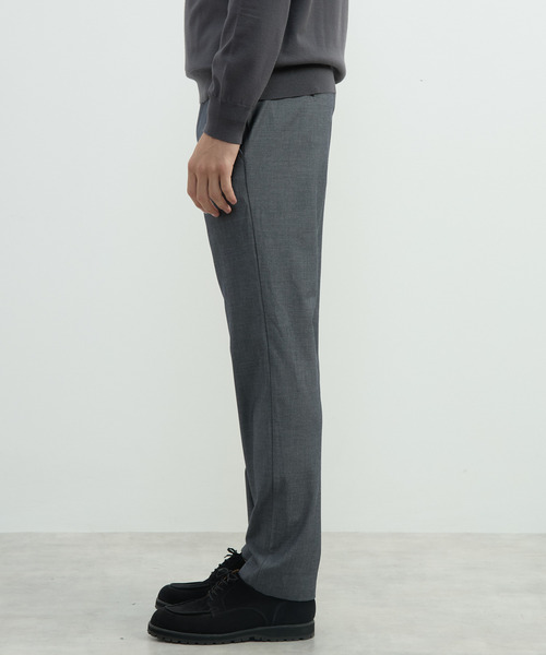 MEN'S MELROSE（メンズメルローズ）の「ハイファンクションツイルトラウザーズ | 4WAYストレッチ / 防シワ / ウォッシャブル（スラックス・メンズ・ブラック/ベージュ/ネイビー・2/4/3/5）」の6枚目の写真
