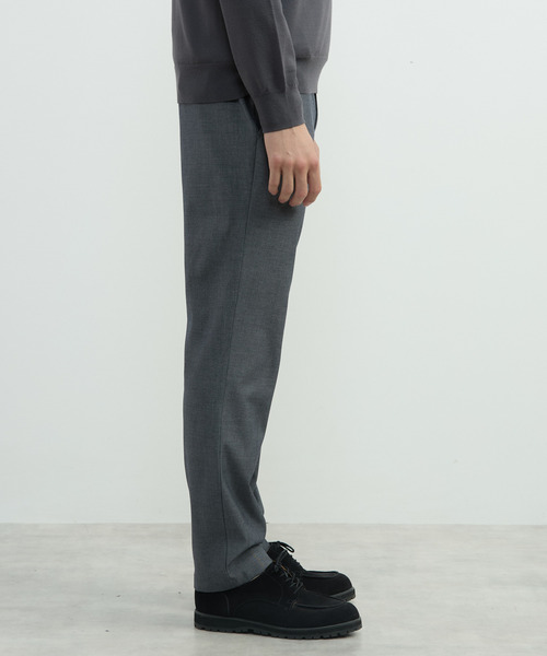 MEN'S MELROSE（メンズメルローズ）の「ハイファンクションツイルトラウザーズ | 4WAYストレッチ / 防シワ / ウォッシャブル（スラックス・メンズ・ブラック/ベージュ/ネイビー・2/4/3/5）」の8枚目の写真