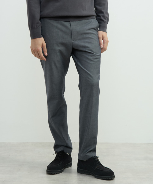 MEN'S MELROSE（メンズメルローズ）の「ハイファンクションツイルトラウザーズ | 4WAYストレッチ / 防シワ / ウォッシャブル（スラックス・メンズ・ブラック/ベージュ/ネイビー・2/4/3/5）」の14枚目の写真