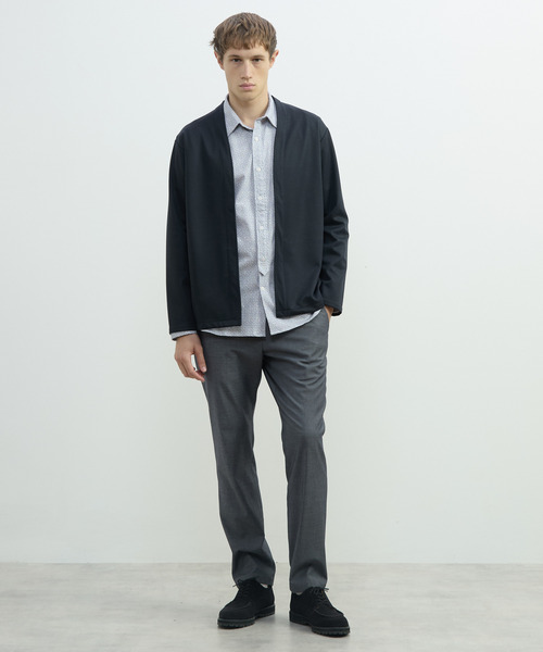MEN'S MELROSE（メンズメルローズ）の「ハイファンクションツイルトラウザーズ | 4WAYストレッチ / 防シワ / ウォッシャブル（スラックス・メンズ・ブラック/ベージュ/ネイビー・2/4/3/5）」の16枚目の写真