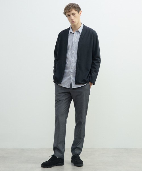 MEN'S MELROSE（メンズメルローズ）の「ハイファンクションツイルトラウザーズ | 4WAYストレッチ / 防シワ / ウォッシャブル（スラックス・メンズ・ブラック/ベージュ/ネイビー・2/4/3/5）」の17枚目の写真