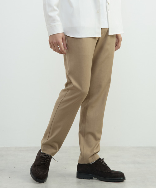 MEN'S MELROSE（メンズメルローズ）の「ハイファンクションツイルトラウザーズ | 4WAYストレッチ / 防シワ / ウォッシャブル（スラックス・メンズ・ブラック/ベージュ/ネイビー・2/4/3/5）」の21枚目の写真