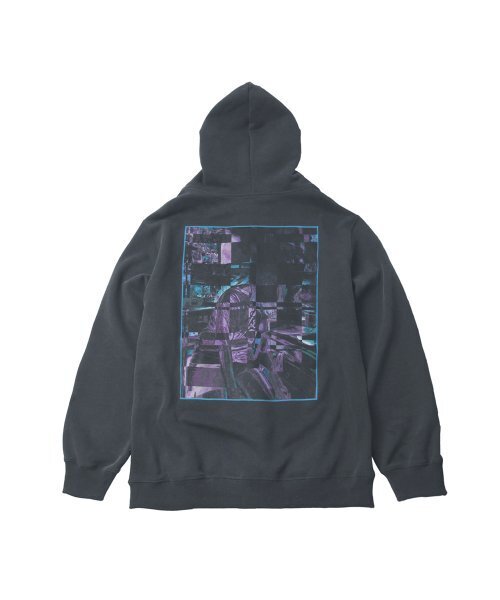 LEFTSEOUL（レフトソウル）の「ピグメントダイフードジップアップ NOJO [チャコール]（パーカー・メンズ・その他・LARGE/MEDIUM）」の3枚目の写真