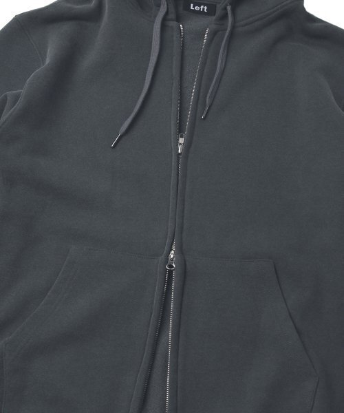 LEFTSEOUL（レフトソウル）の「ピグメントダイフードジップアップ NOJO [チャコール]（パーカー・メンズ・その他・LARGE/MEDIUM）」の5枚目の写真