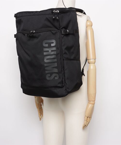 CHUMS（チャムス）の「CHUMS/チャムス　リサイクルボックスデイパック　Recycle Box Day Pack（バックパック/リュック・メンズ・ブラック・FREE）」の5枚目の写真