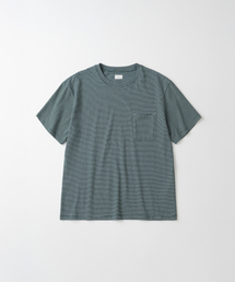 Vintage Stripe S/S Pocket Tee (D.Green Stripe)