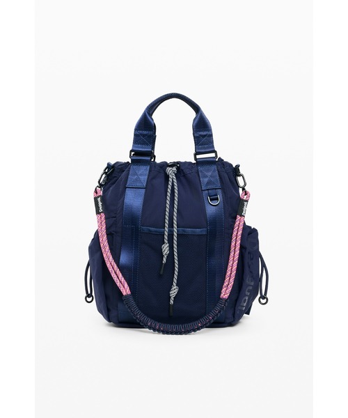 Desigual(デシグアル)の「Rope Accent Multi-way Backpack / ロープアクセントマルチウェイバックパック(バックパック/リュック・レディース・ブルー・FREE)」の2枚目の写真