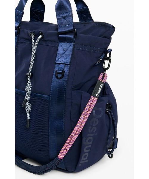 Desigual(デシグアル)の「Rope Accent Multi-way Backpack / ロープアクセントマルチウェイバックパック(バックパック/リュック・レディース・ブルー・FREE)」の4枚目の写真