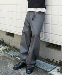 XERO | ヘリンボーンワイドカーブデニムパンツ[カーキグレー](デニムパンツ)