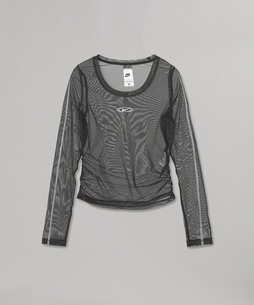 NIKE(ナイキ)の「NIKE WMNS STREET SHEER L/S TOP IM8406-010(Tシャツ/カットソー・レディース・ブラック・SMALL/MEDIUM)」の1枚目の写真
