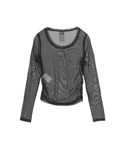 NIKE(ナイキ)の「NIKE WMNS STREET SHEER L/S TOP IM8406-010(Tシャツ/カットソー・レディース・ブラック・SMALL/MEDIUM)」の2枚目の写真