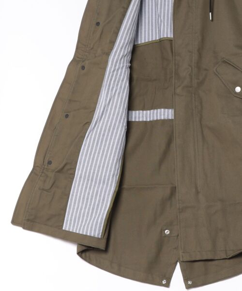Ben Sherman(ベンシャーマン)の「BEN SHERMAN ベンシャーマン フィッシュテールヘムアジャスタブルコート(モッズコート・メンズ・カーキオリーブ・SMALL)」の18枚目の写真
