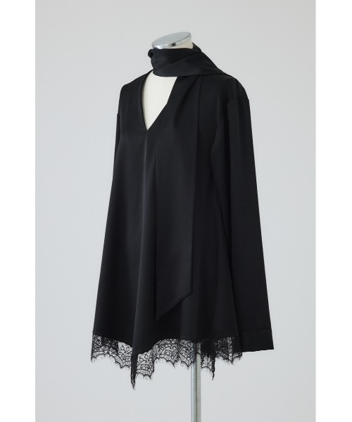 RIM.ARK（リムアーク）の「Lace hem blouse(レース ヘム ブラウス)（シャツ/ブラウス・レディース・ブラック・FREE）」の2枚目の写真