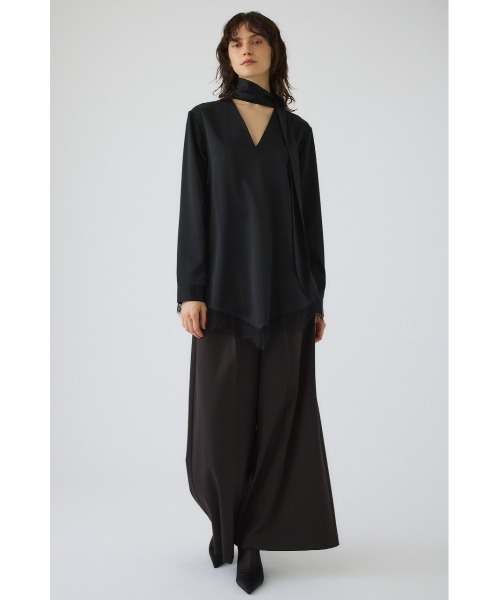 RIM.ARK（リムアーク）の「Lace hem blouse(レース ヘム ブラウス)（シャツ/ブラウス・レディース・ブラック・FREE）」の14枚目の写真