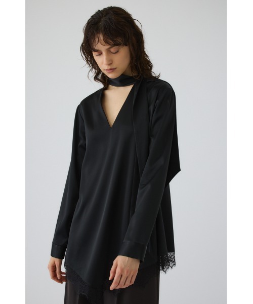RIM.ARK（リムアーク）の「Lace hem blouse(レース ヘム ブラウス)（シャツ/ブラウス・レディース・ブラック・FREE）」の15枚目の写真
