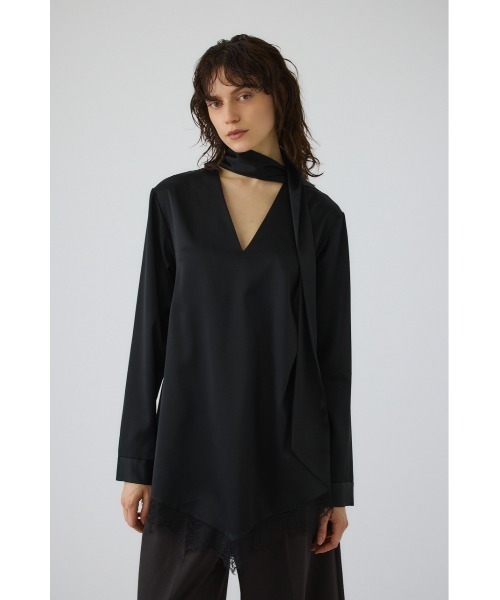 RIM.ARK（リムアーク）の「Lace hem blouse(レース ヘム ブラウス)（シャツ/ブラウス・レディース・ブラック・FREE）」の16枚目の写真