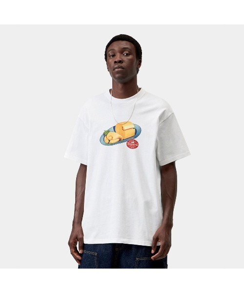 Carhartt WIP(カーハートダブリューアイピー)の「Carhartt WIP S/S FROMAGE T-SHIRT(カーハートワークインプログレス S/S フロマージュ Tシャツ)(Tシャツ/カットソー・メンズ・White・X-LARGE/LARGE/MEDIUM/SMALL)」の1枚目の写真